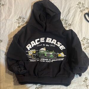 Zara Black Race Base Kids Hoodie